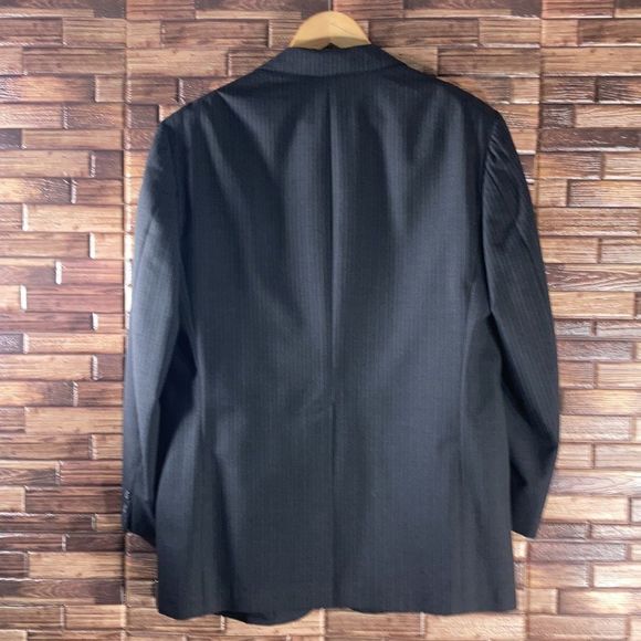 Vintage Mens Brooks Brothers Golden Fleece Gray Pinstriped Suit43R 38x29 - Picture 2 of 16